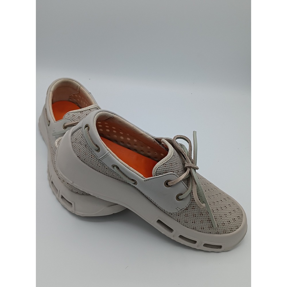 SoftScience Mens Fin Boat Shoes Gray Size 8 Mesh Water Shoes